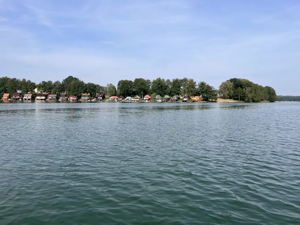 Blick auf die "Bootshäuser"